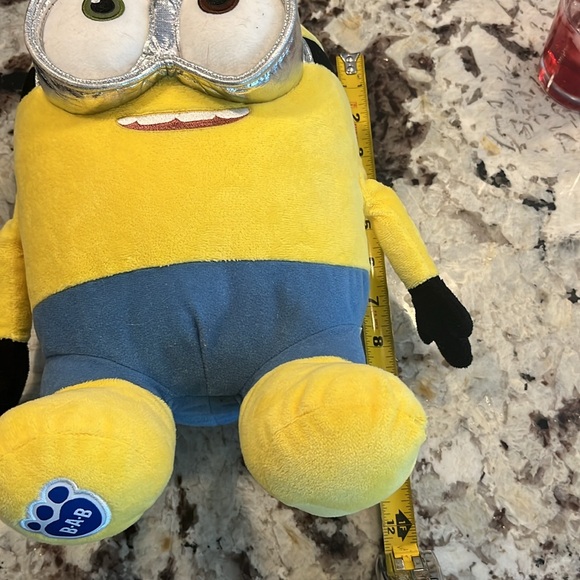 Build A Bear Minion Bob Despicable Me Stuffed Plush Toy Yellow Dude Goggles - Picture 6 of 6